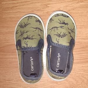Toddler boys Carter dinosaur slip on shoes size 7